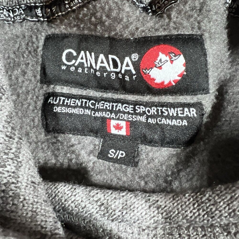 Canada Weather Gear Long Sleeve Grey Pullover Hooded Sweatshirt Men's Small - Picture 8 of 8